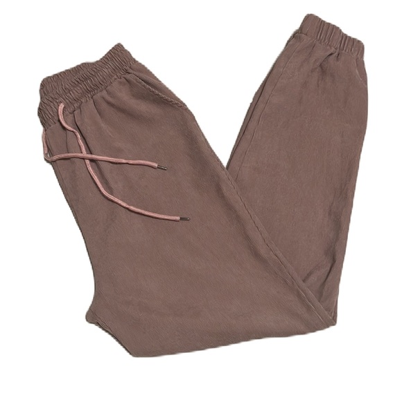 SHEIN Pants - SHEIN, Elastic, Drawstring, Corduroy, Two Front Pockets Joggers, Lilac Purple, M